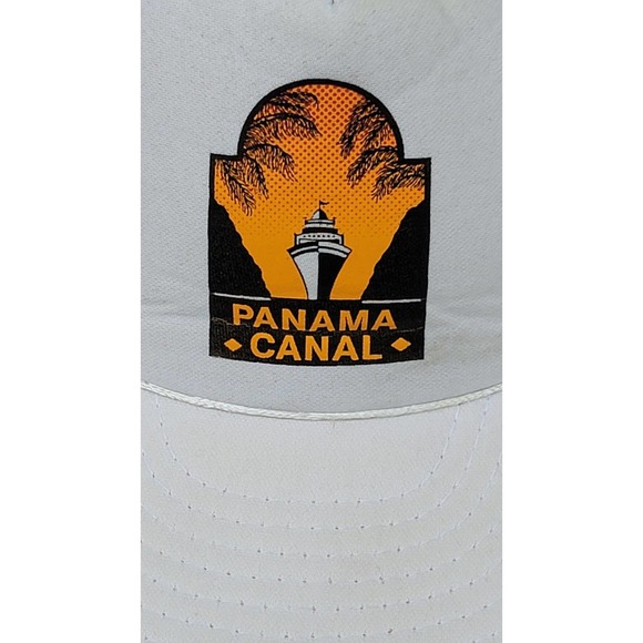 Vtg Panama Canal Trucker Hat w/Rope - Picture 3 of 8